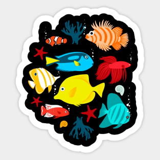 Tropical aquarium Sticker